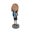 Picture of Custom Bobblehead Doll: Female Teacher with Book