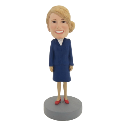 Picture of Custom Bobblehead Doll: Blue Suit Woman