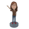 Picture of Custom Bobblehead Doll: Brown Sleeves Woman