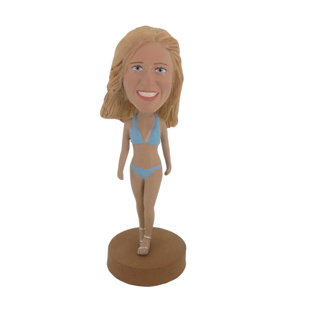 Picture of Custom Bobblehead Doll: Blue Bikini Woman