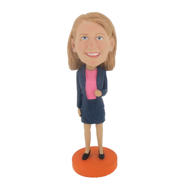 Picture of Custom Bobblehead Doll: Dark Blue Jacket Girl