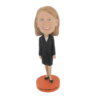 Picture of Custom Bobblehead Doll: Black Suit Girl