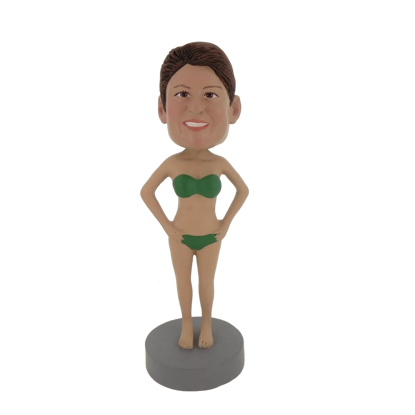 Picture of Custom Bobblehead Doll: Green Bikini Woman