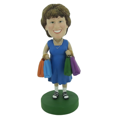 Picture of Custom Bobblehead Doll: Shopping Woman