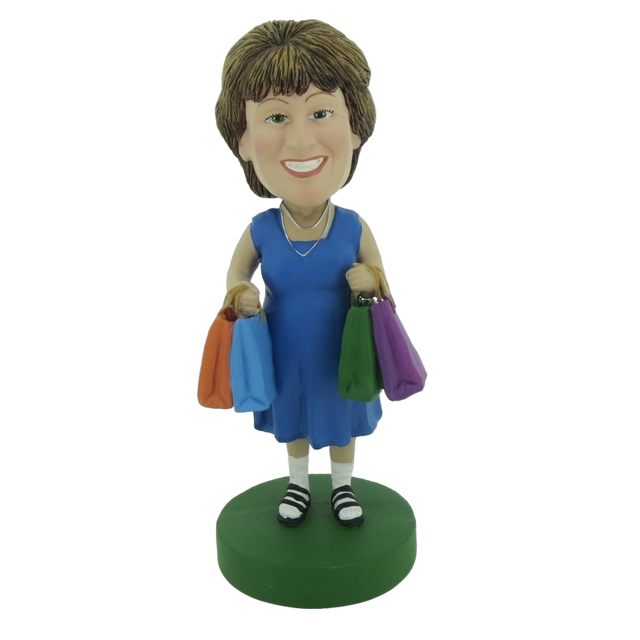 Picture of Custom Bobblehead Doll: Shopping Woman
