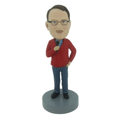 Picture of Custom Bobblehead Doll: Casual Male Singer