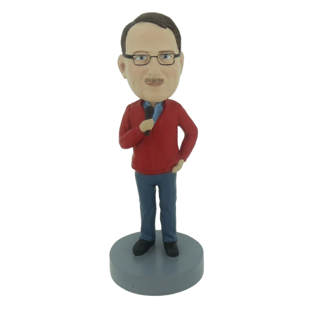 Picture of Custom Bobblehead Doll: Casual Male Singer