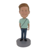Picture of Custom Bobblehead Doll: Casual Man With A Bag