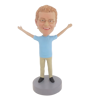 Picture of Custom Bobblehead Doll: Casual Man With Hands Up