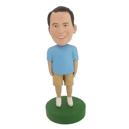 Picture of Custom Bobblehead Doll: Man In Blue and Brown
