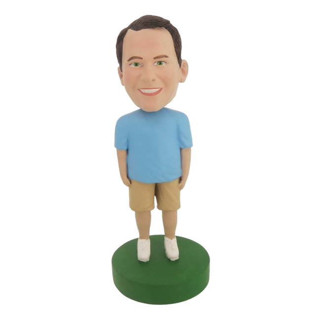 Picture of Custom Bobblehead Doll: Man In Blue and Brown