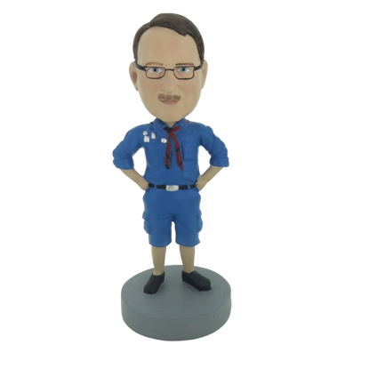Picture of Custom Bobblehead Doll: Man In Pure Blue Jacket