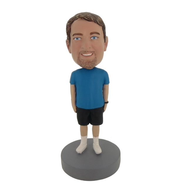 Picture of Custom Bobblehead Doll: Nice Looking Beard Casual Man