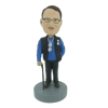 Picture of Custom Bobblehead Doll: Old Man On Walking Stick