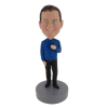 Picture of Custom Bobblehead Doll: Smiling Casual Man