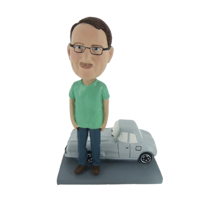 Picture of Custom Bobblehead Doll: Man With Car