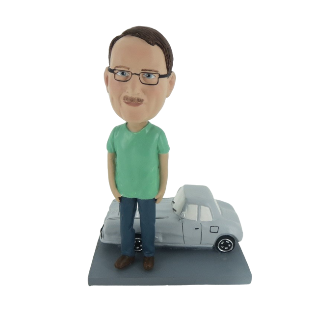 Picture of Custom Bobblehead Doll: Man With Car