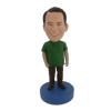 Picture of Custom Bobblehead Doll: Man In Green And Black