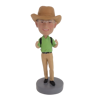 Picture of Custom Bobblehead Doll: Cowboy In Brown Hat
