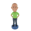 Picture of Custom Bobblehead Doll: Casual Man In Light Green