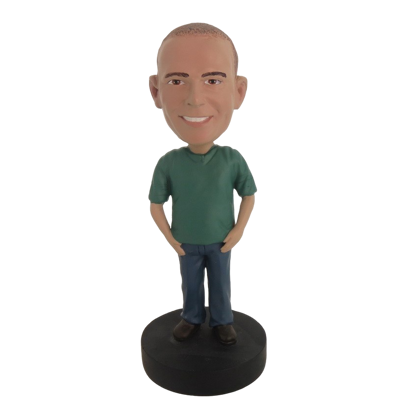 Picture of Custom Bobblehead Doll: Casual Man In Neat Clothing