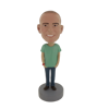 Picture of Custom Bobblehead Doll: Casual Man In Green And Blue