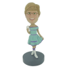 Picture of Custom Bobblehead Doll: Dress Girl with Handbag