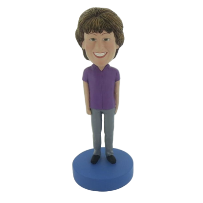 Picture of Custom Bobblehead Doll: Purple Suit Woman