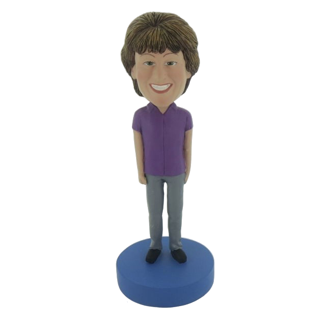 Picture of Custom Bobblehead Doll: Purple Suit Woman