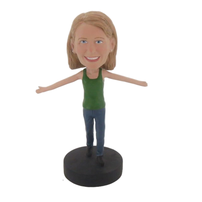 Picture of Custom Bobblehead Doll: Waiting for Hug Girl