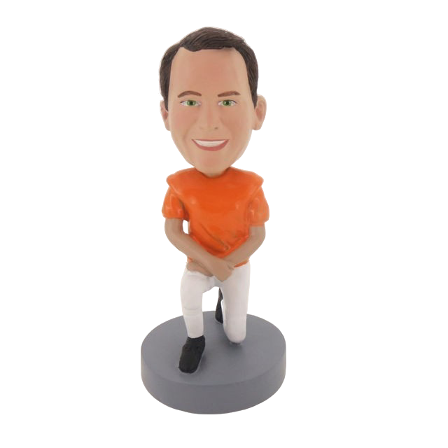 Picture of Custom Bobblehead Doll: On One Knee Football Man
