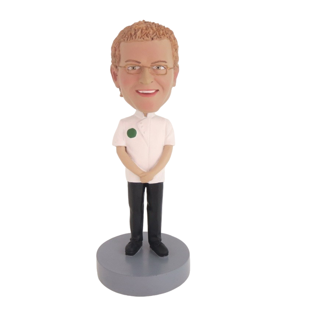 Picture of Custom Bobblehead Doll: Two Hands Before White Suit Man