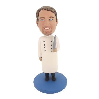 Picture of Custom Bobblehead Doll: Doctor In Closed Lab Coa