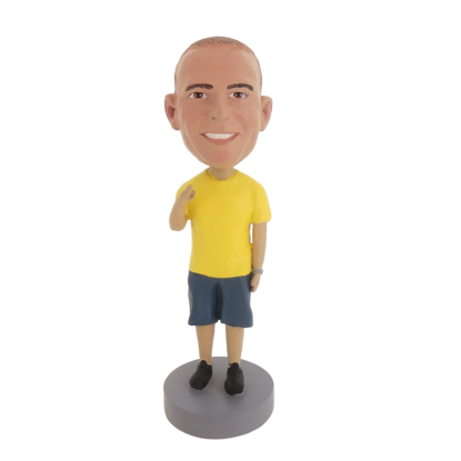 Picture of Custom Bobblehead Doll: Casual Man In Yellow