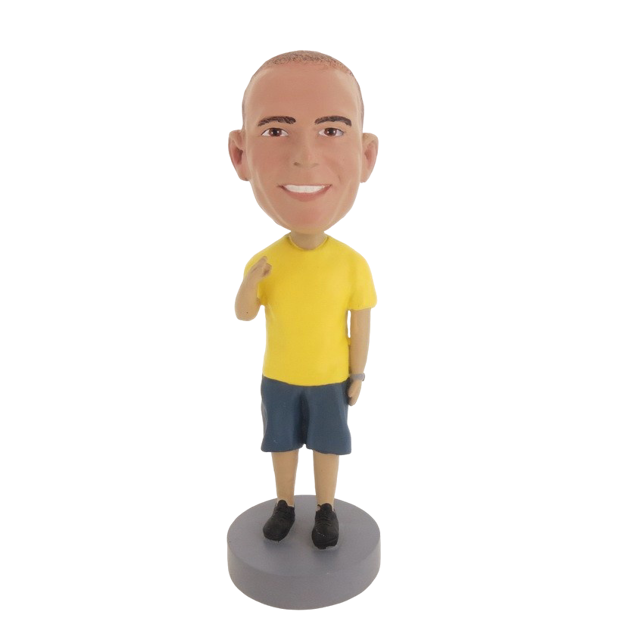 Picture of Custom Bobblehead Doll: Casual Man In Yellow