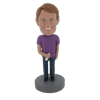 Picture of Custom Bobblehead Doll: Cell Phone In Hand Man