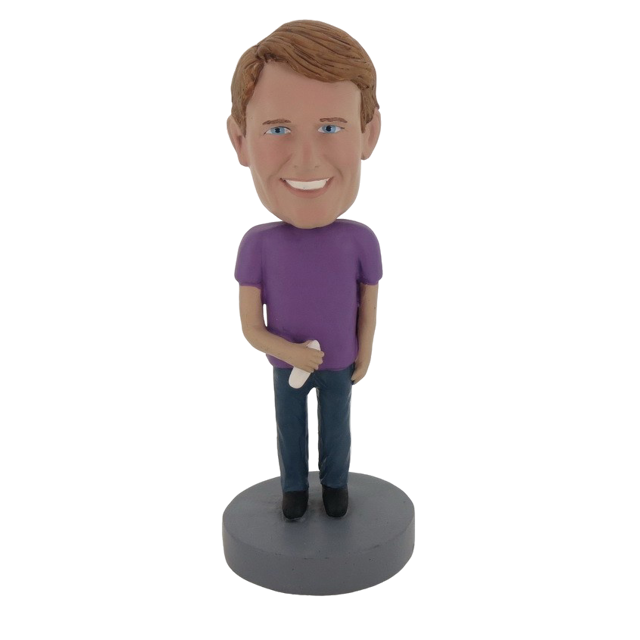 Picture of Custom Bobblehead Doll: Cell Phone In Hand Man