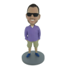 Picture of Custom Bobblehead Doll: Cugar In Purple Shirt And Sunglass
