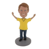 Picture of Custom Bobblehead Doll: Happy Man In Yellow