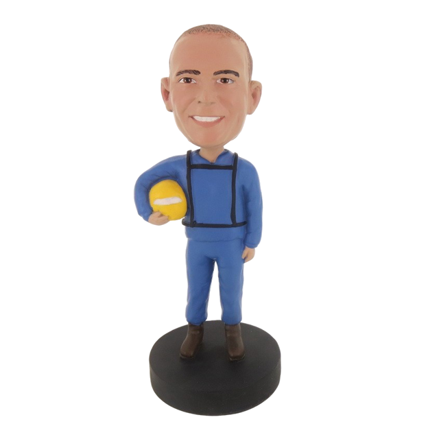 Picture of Custom Bobblehead Doll: Fireman Holding Hat