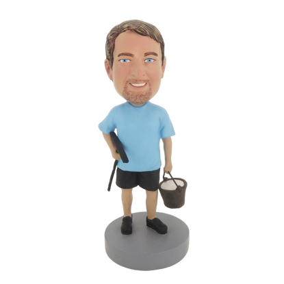 Picture of Custom Bobblehead Doll: Man Doing Earth Work