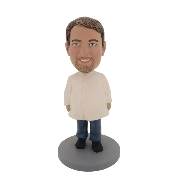 Picture of Custom Bobblehead Doll: Man In Bigger White Coat