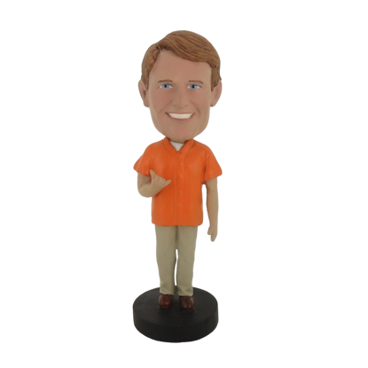 Picture of Custom Bobblehead Doll: Man In Vivid Color Clothing
