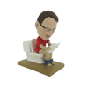 Picture of Custom Bobblehead Doll: Man Reading On Closestool