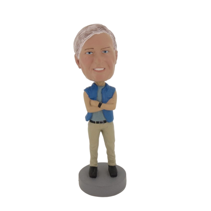 Picture of Custom Bobblehead Doll: Old Man In Short TShirt