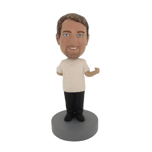 Picture of Custom Bobblehead Doll: Man With One Hand On The Behind