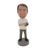 Picture of Custom Bobblehead Doll: Man With Calculator In Hand