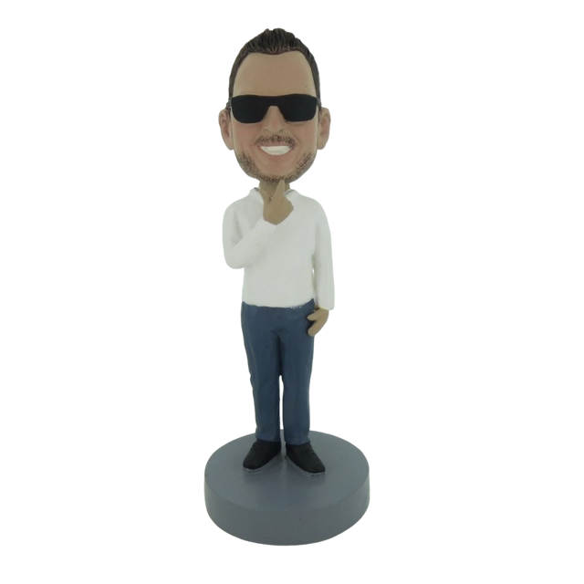 Picture of Custom Bobblehead Doll: Cool Man With Sunglass