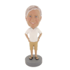 Picture of Custom Bobblehead Doll: Casual Man In White And Beige