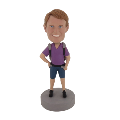 Picture of Custom Bobblehead Doll: Casual Man With Bags